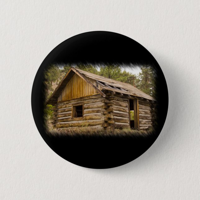 Alte Berghütte Button (Vorderseite)