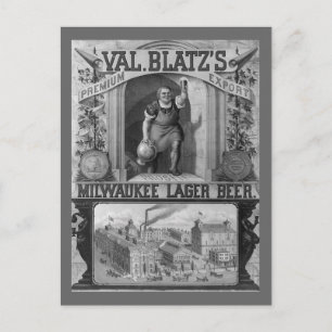 Alte Bierwerbung Postkarte