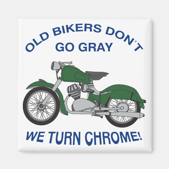 Alte Biker Magnet (Vorne)