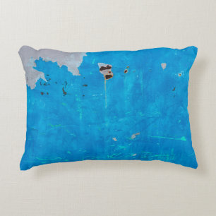 Alte blaue Eisentüren rostige Textur Hintergrund.a Dekokissen
