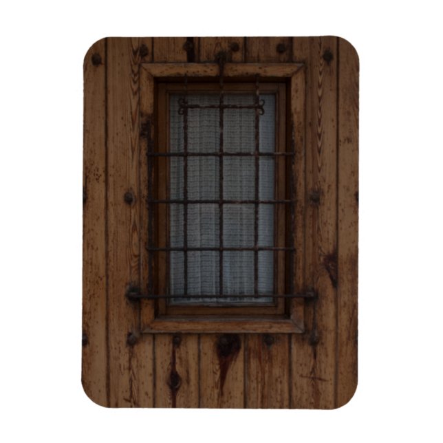 Alte braune Knotty Holztür Magnet (Vertikal)
