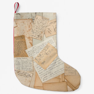 Alte Briefe, Handschriften, alte Postkarten, e Kleiner Weihnachtsstrumpf