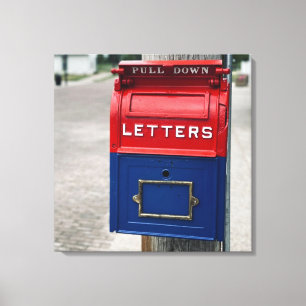 Alte Briefkasten Leinwanddruck