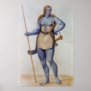 Alte britische Frau Poster