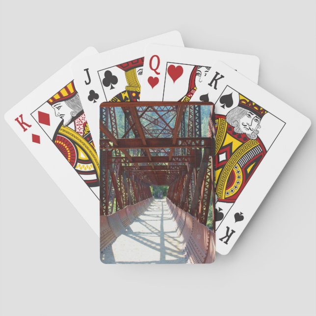 Alte Brücke spielt Karten Spielkarten (Rückseite)