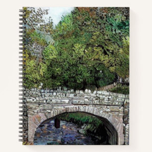 ALTE BRÜCKE ÜBER DEN FLUSS NOTIZBUCH
