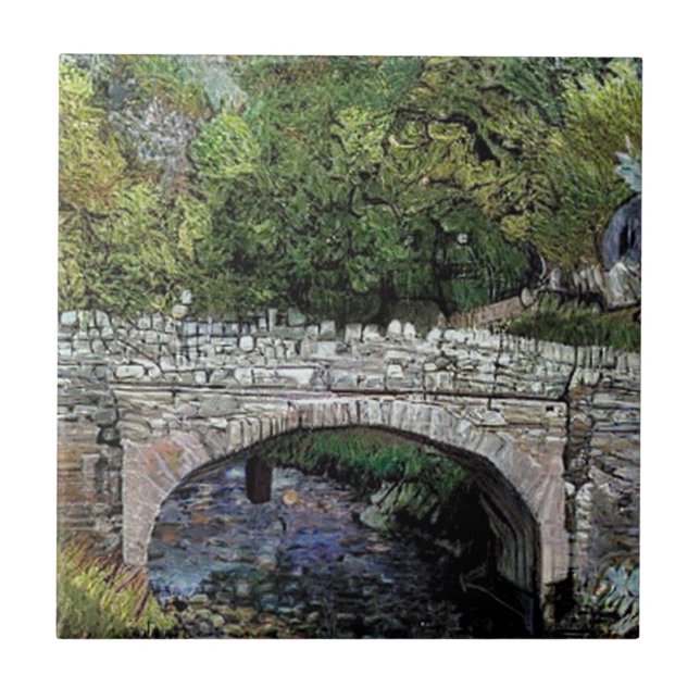 ALTE BRÜCKE ÜBER FLUSS FLIESE (Vorderseite)