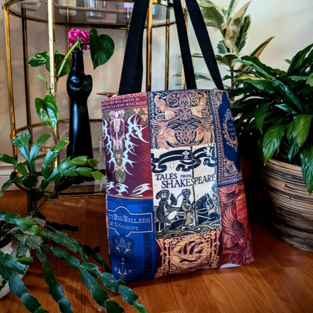 Alte Buchabdeckungen (Blau & Burgund) Tasche (Von Creator hochgeladen)