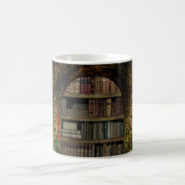 Alte Buchbibliothek Kaffeetasse
