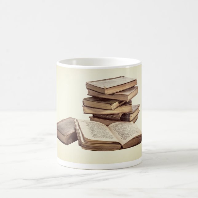 Alte Bücher Kaffeetasse (Mittel)