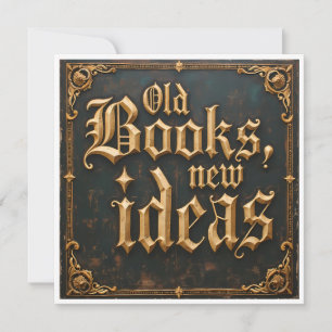 Alte Bücher - neue Ideen Einladung