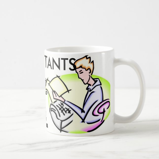Alte Buchhalter die nie Kaffeetasse (Rechts)