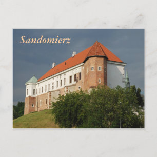 Alte Burg in Sandomierz. Polen Postkarte