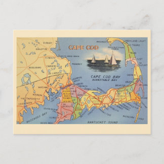 Alte Cape Cod Massachusetts Karte