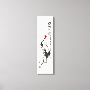 Alte China-Malerei von Qi Baishi - Kran Leinwanddruck