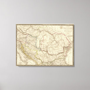 Alte Dakia, Pannonia, Illyrie, Moesia Leinwanddruck