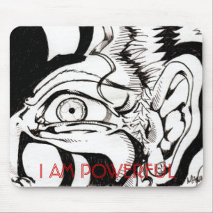 alte Dame des Anime, BIN ICH STARK Mousepad