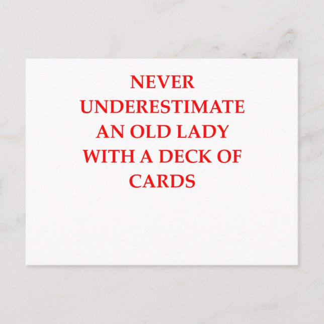 alte Dame Postkarte (Vorderseite)