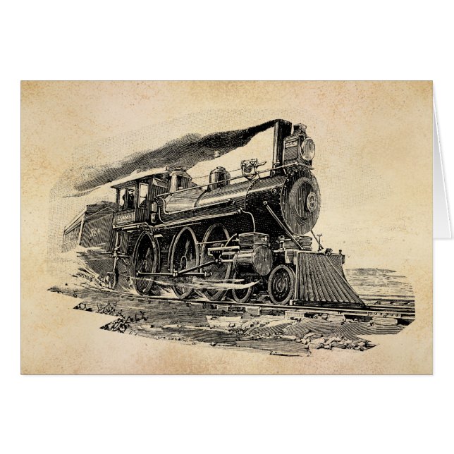 Alte Dampf-Lokomotive (Vorderseite (Horizontal))
