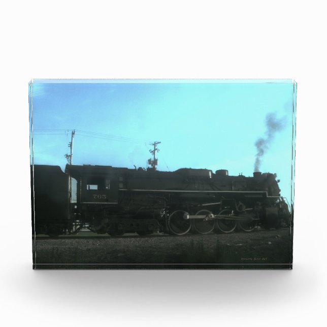 Alte Dampfbahn Fotoblock (Vorderseite)