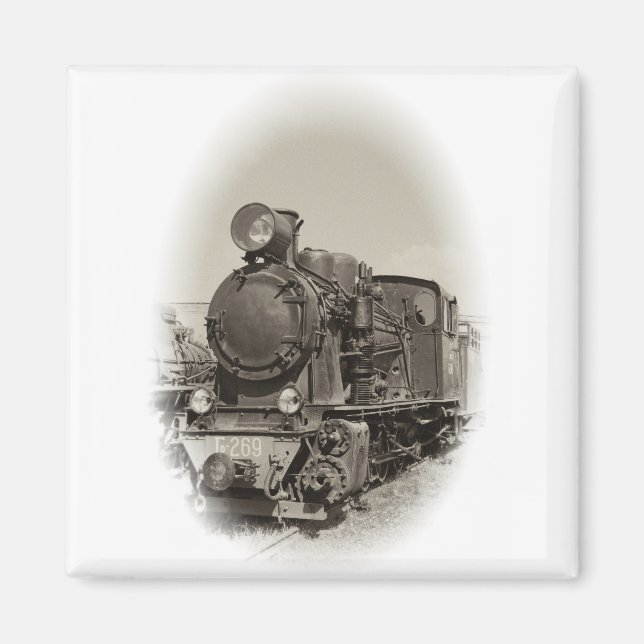 Alte Dampflokomotive Magnet (Vorne)