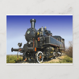 alte Dampflokomotive Postkarte