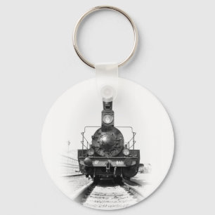 Alte Dampflokomotive Schlüsselanhänger