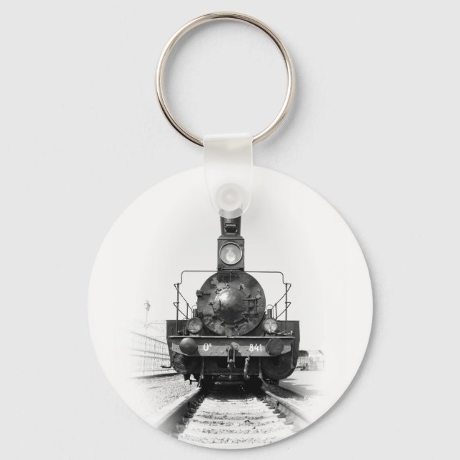 Alte Dampflokomotive Schlüsselanhänger (Vorderseite)