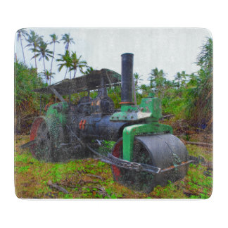 Alte Dampfwalze Schneidebrett