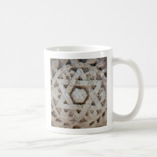 Alte Davidstern-Schnitzerei, Israel Kaffeetasse