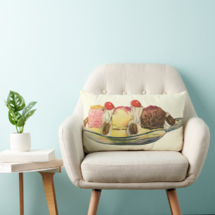 Alte Desserts, Bananensplit Kirschen Lendenkissen