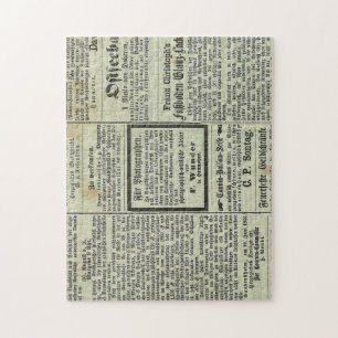 Alte deutsche Zeitungspuzzle