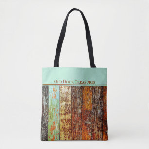 Alte Dock-Schätze-Tasche. Meerwasser-gealterter St Tasche