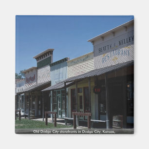 Alte Dodge-Stadt Storefronts in der Dodge-Stadt, Magnet