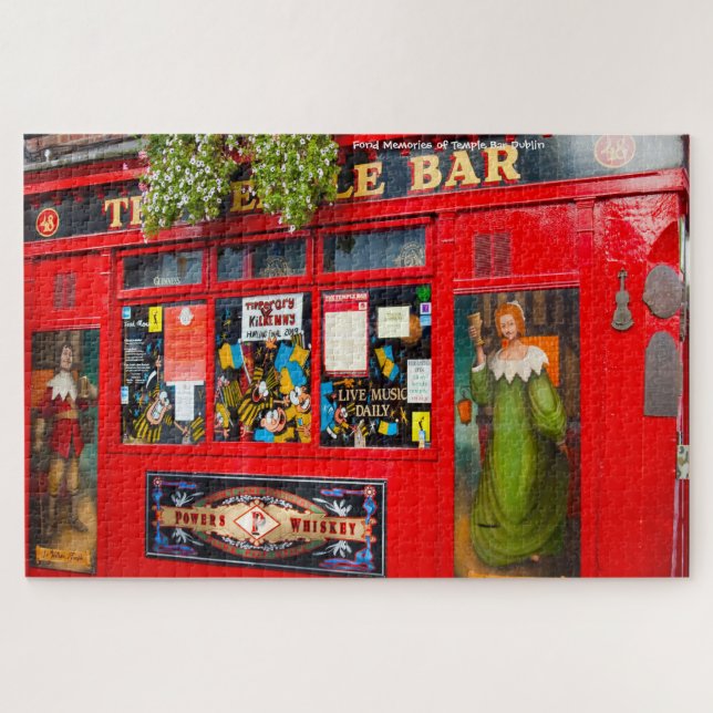 Alte Dubliner Pubs. Irland Jigsaw Puzzle (Horizontal)