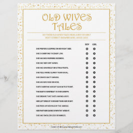 Alte Ehefrauen — Geschichten [Goldene Glitzern] Briefbogen