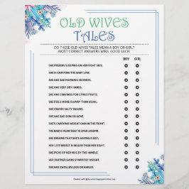 Alte Ehefrauen — Tales [Blauflora] Briefbogen