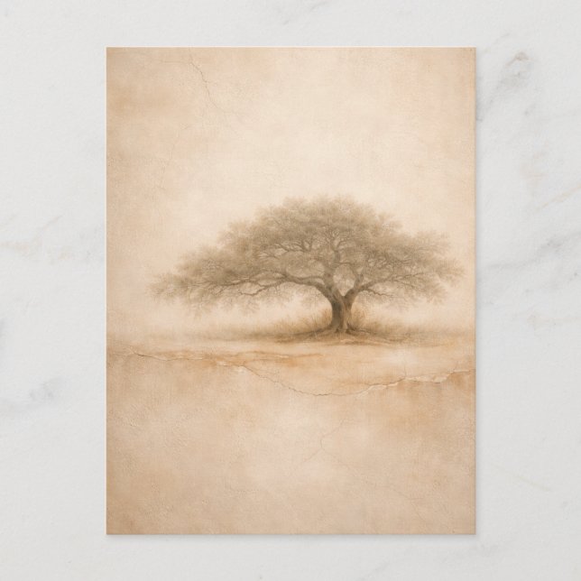 Alte Eiche | Südliche Eichenbaum-Kunst | Postkarte (Vorderseite)