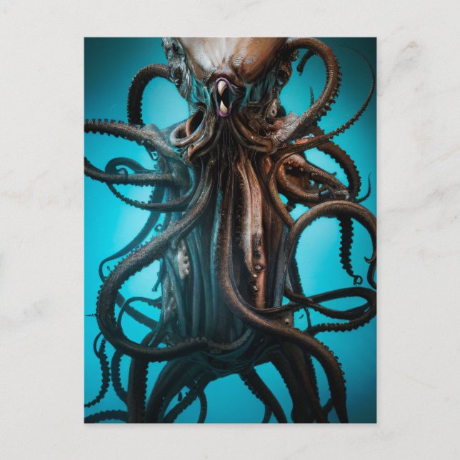 Alte Eldtich Deep Ocean Horror Postkarte (Vorderseite)