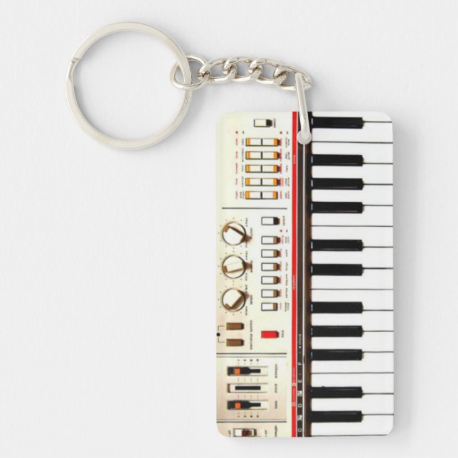 Alte elektrische Tastatur Schlüsselanhänger (Vorderseite)