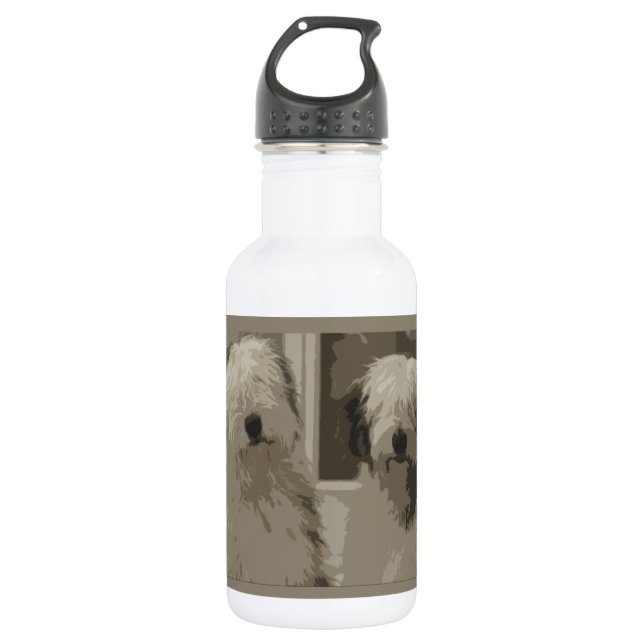 Alte englische Schäferhunde Trinkflasche (Vorderseite)
