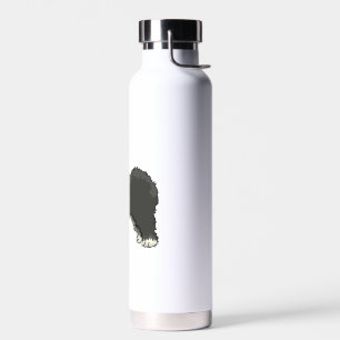Alte englische Schafhündin, mein Freund Trinkflasche