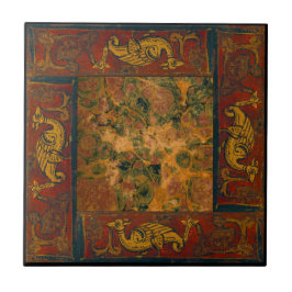 Alte Entwurfs-Vorlage eine von vier Fliese