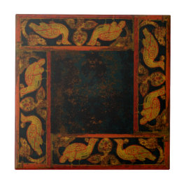 Alte Entwurfs-Vorlage zwei von vier Fliese