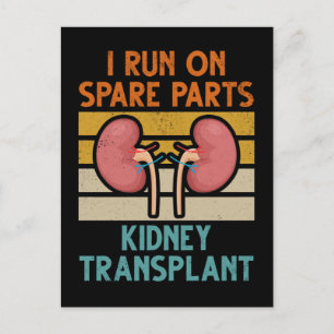 Alte Ersatzteile für Nierentransplantation Postkarte