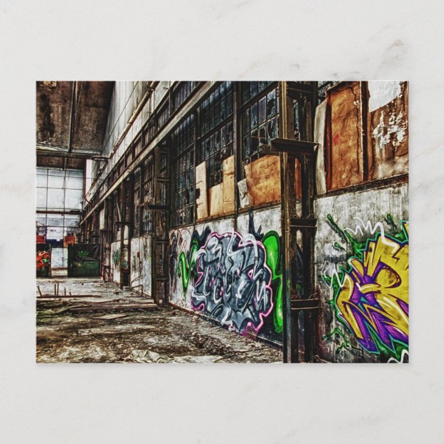 alte Fabrik Postkarte (Vorderseite)