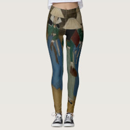 Alte Farben alter Kunst in Leggings