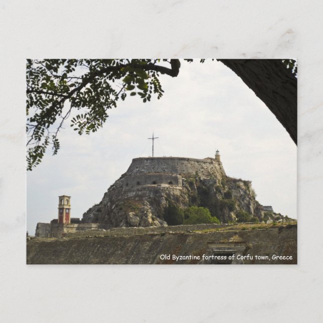 Alte Festung in Korfu Postkarte (Vorderseite)
