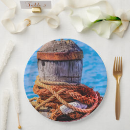 Alte Festungsbollard Pappteller