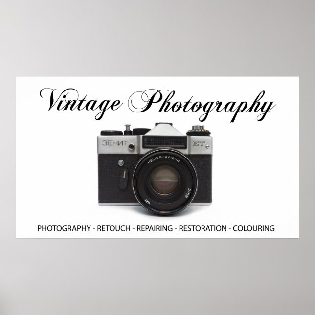 Alte Filmkamera Poster (Vorne)